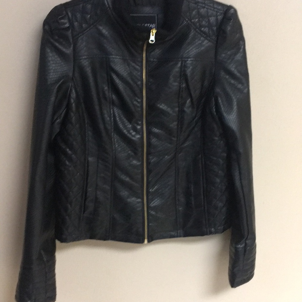 Faux leather jacket